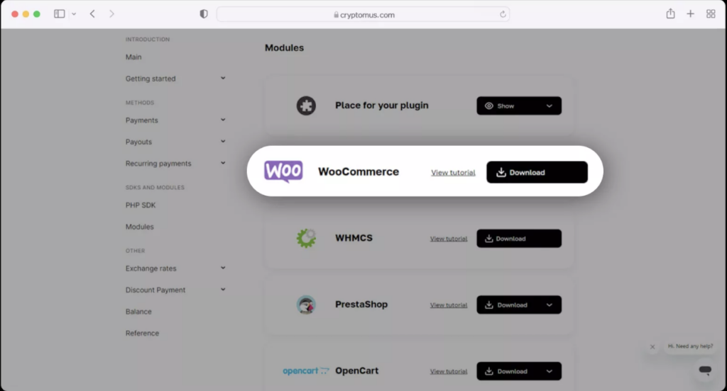 crypto payments with Woocommerce